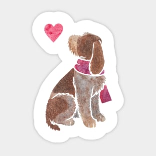 Watercolour Spinone Italiano Sticker